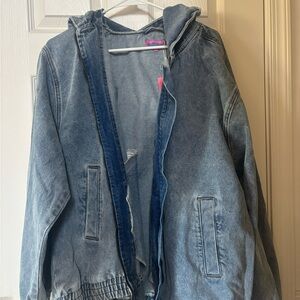 Edikted NWT Womens Blue Denim Jacket